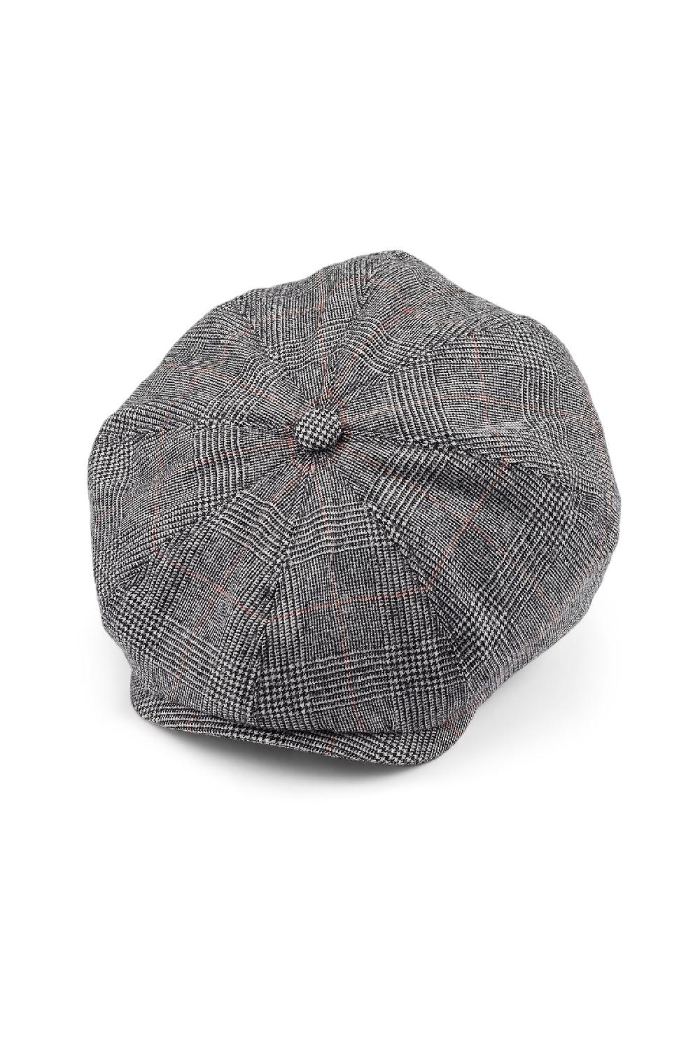 Lock & Co Hatters Highgrove Bakerboy Cap In Grey Wool