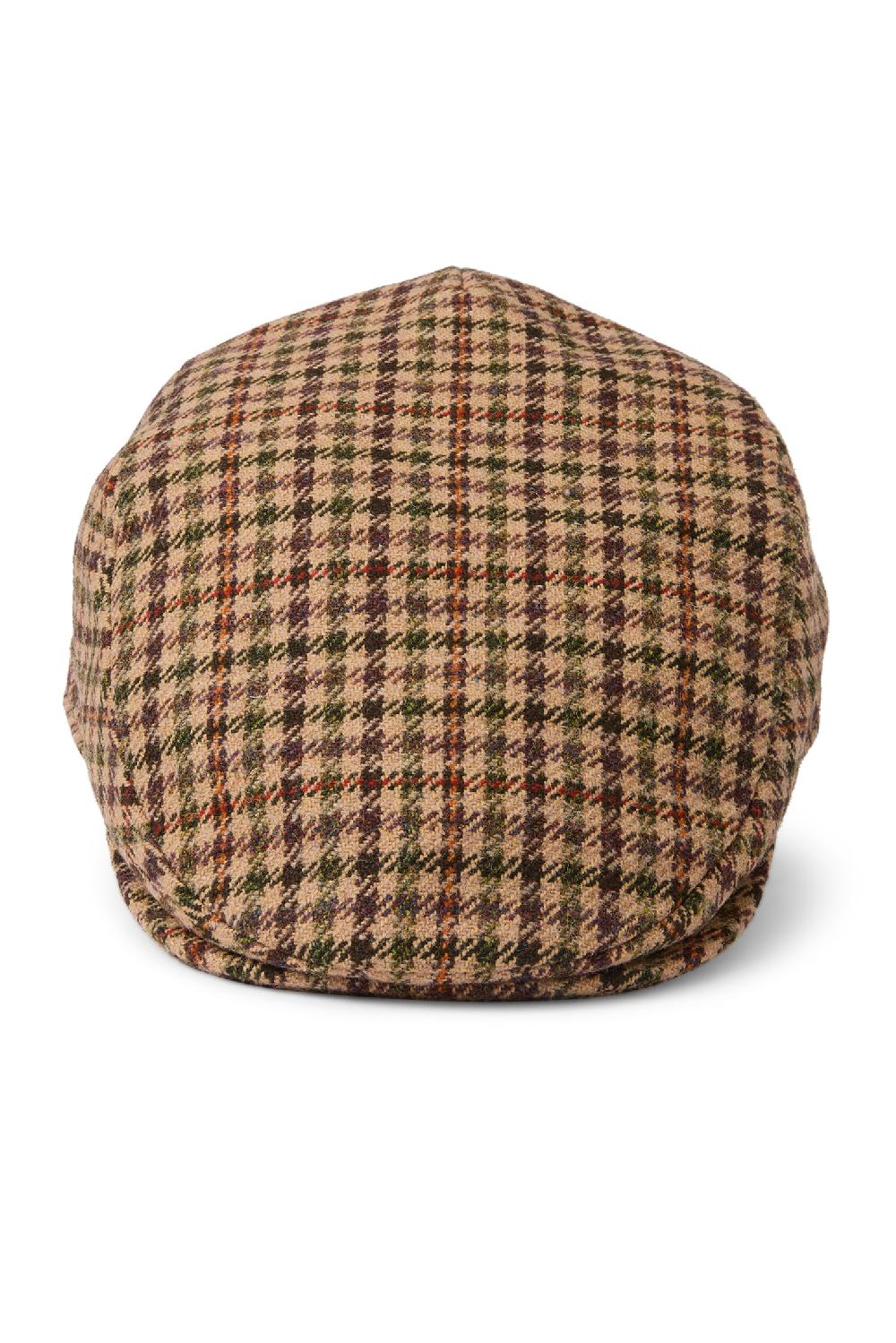 Lock & Co Hatters Highgrove Estate Cap In Brown Wool Check
