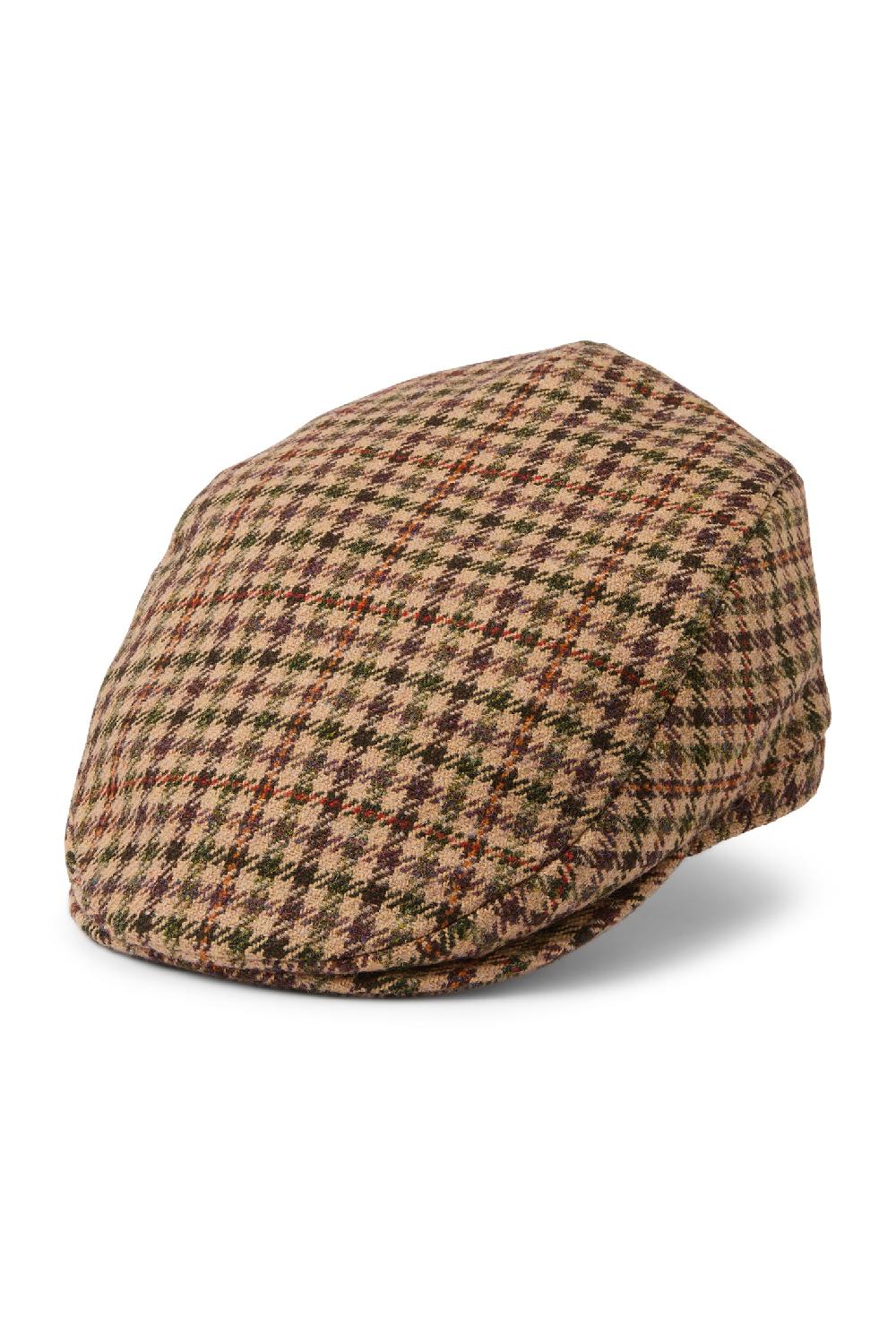 Lock & Co Hatters Highgrove Estate Cap In Brown Wool Check