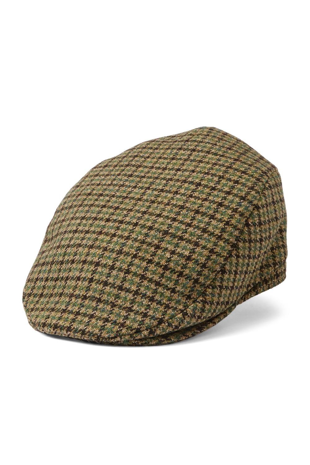 Lock & Co Hatters Highgrove Estate Cap In Green Wool Check