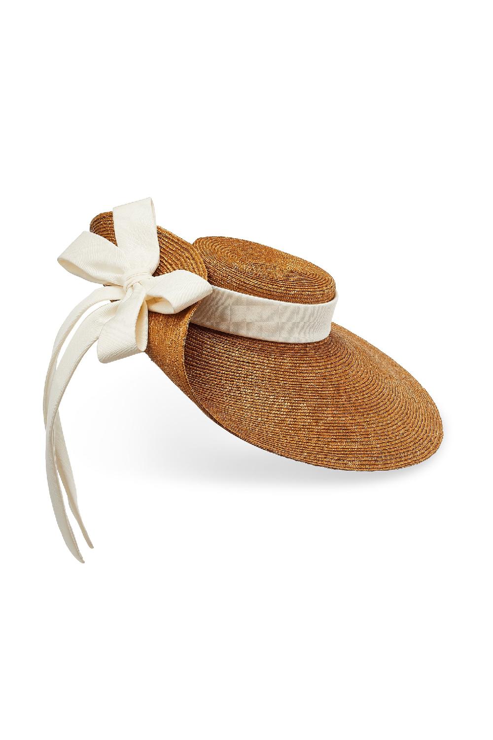 Lock & Co Hatters Lady Grey Natural Pedal Straw Wide Brim Hat