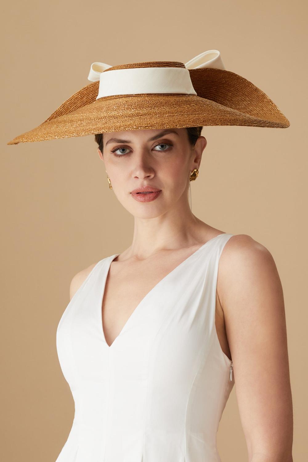 lock & co hatters Lady Grey Natural Pedal Straw Wide Brim Hat