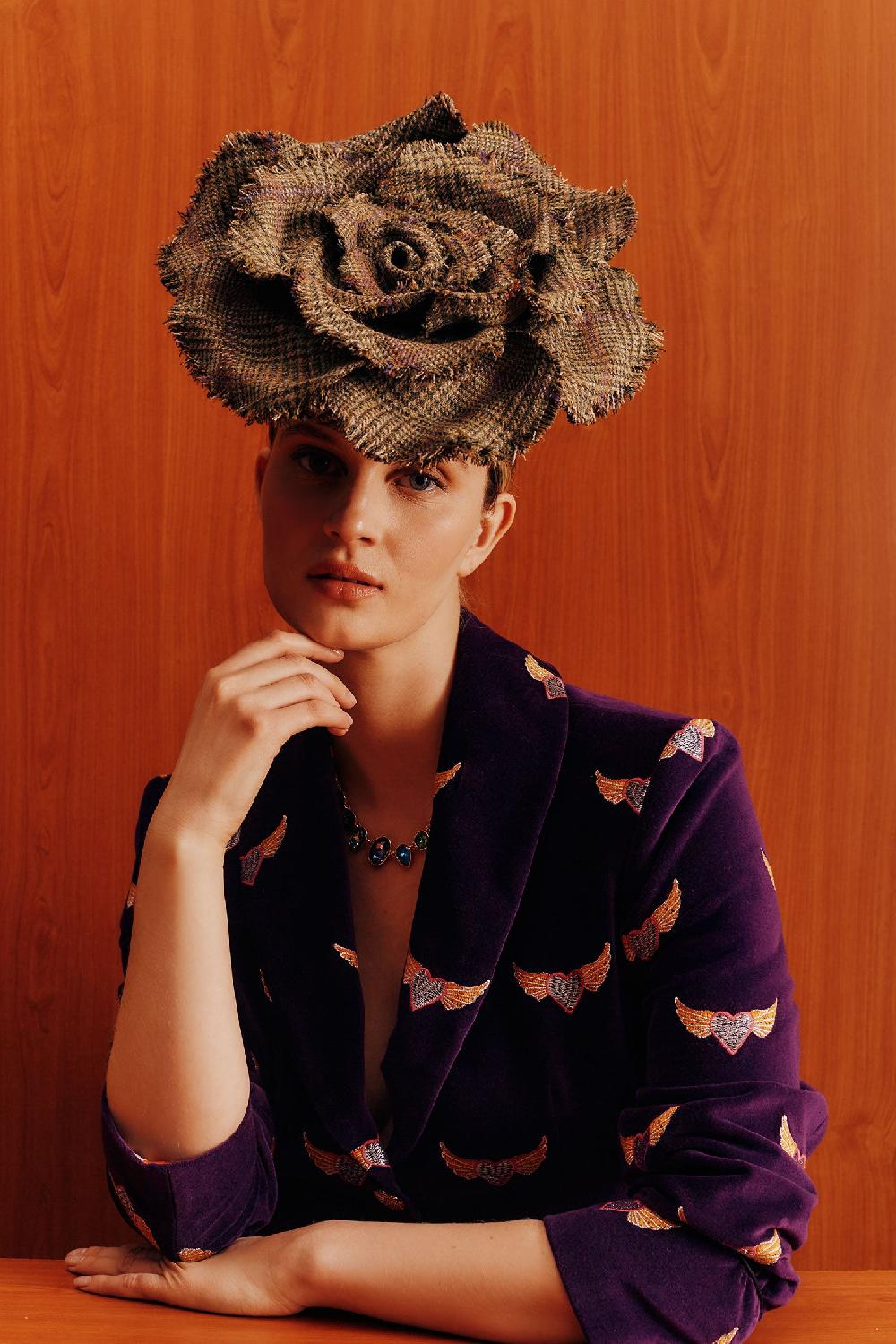 lock & co hatters Alpine Wool Tweed Pillbox