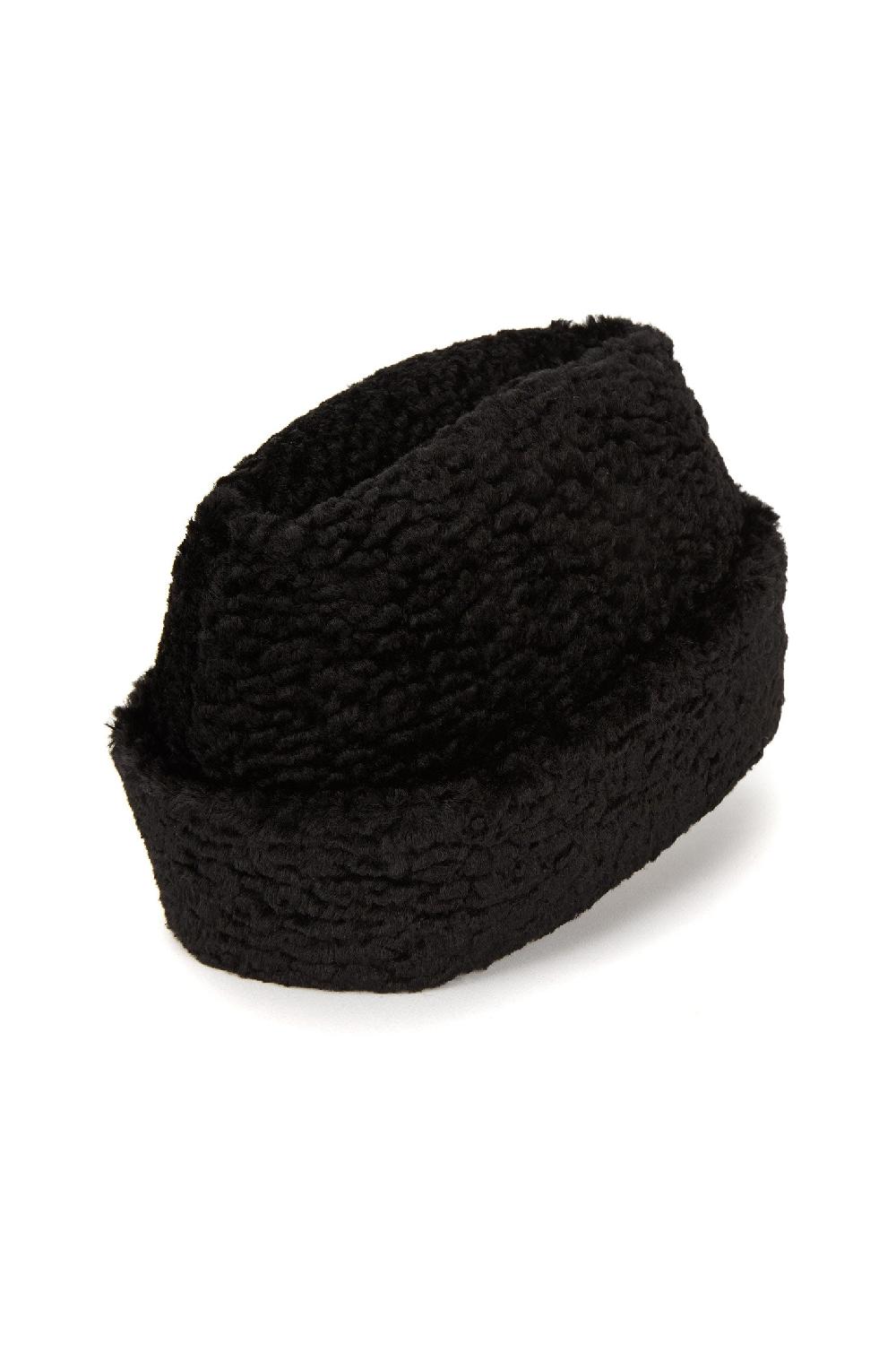 Lock & Co Hatters Astrakhan Black Faux Fur Hat