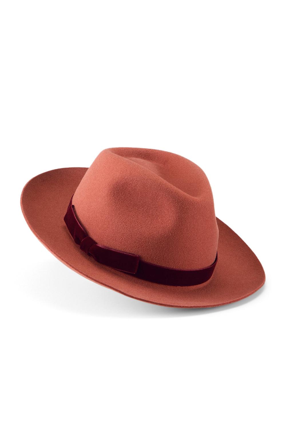 Lock & Co Hatters Atlantic Orange Felt Trilby