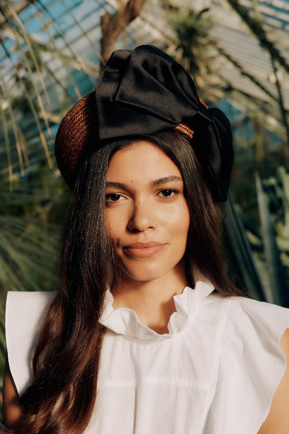 Lock & Co Hatters Baja Pedal Straw Braid Pillbox Hat