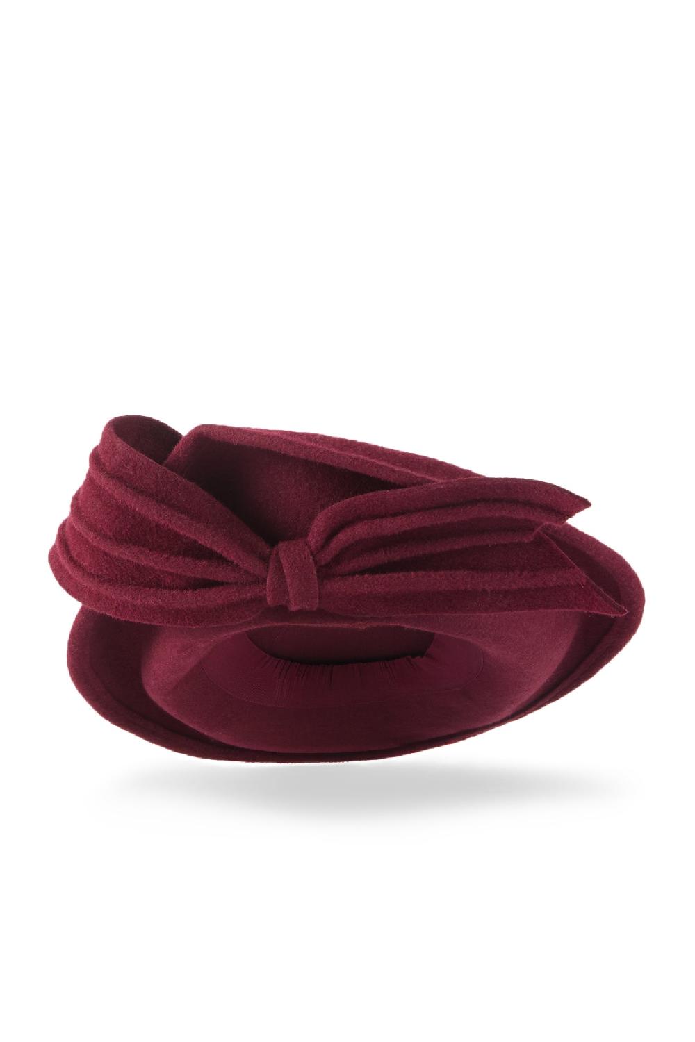 Lock & Co Hatters Belvedere Burgundy Felt Percher