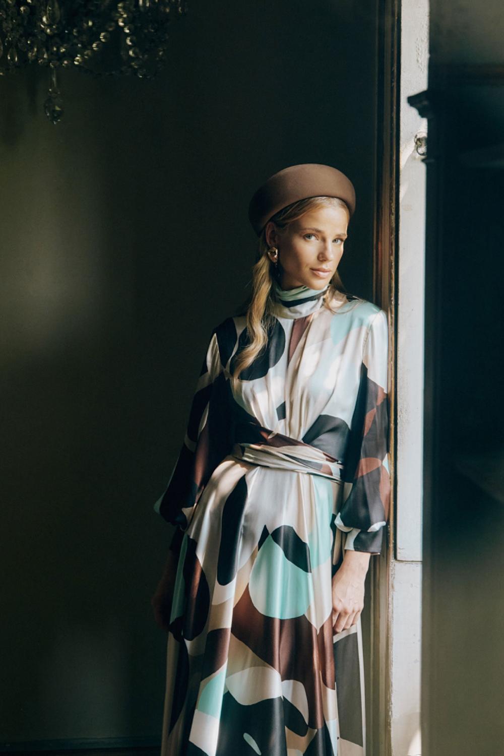 Lock & Co Hatters Blocked Beret In Escorial Wool