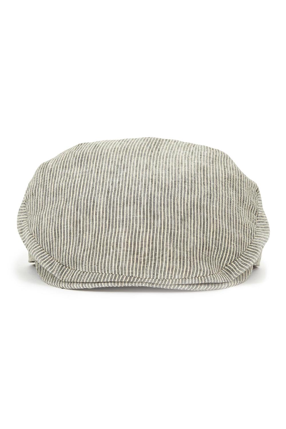 Lock & Co Hatters Cannes Linen Flat Cap