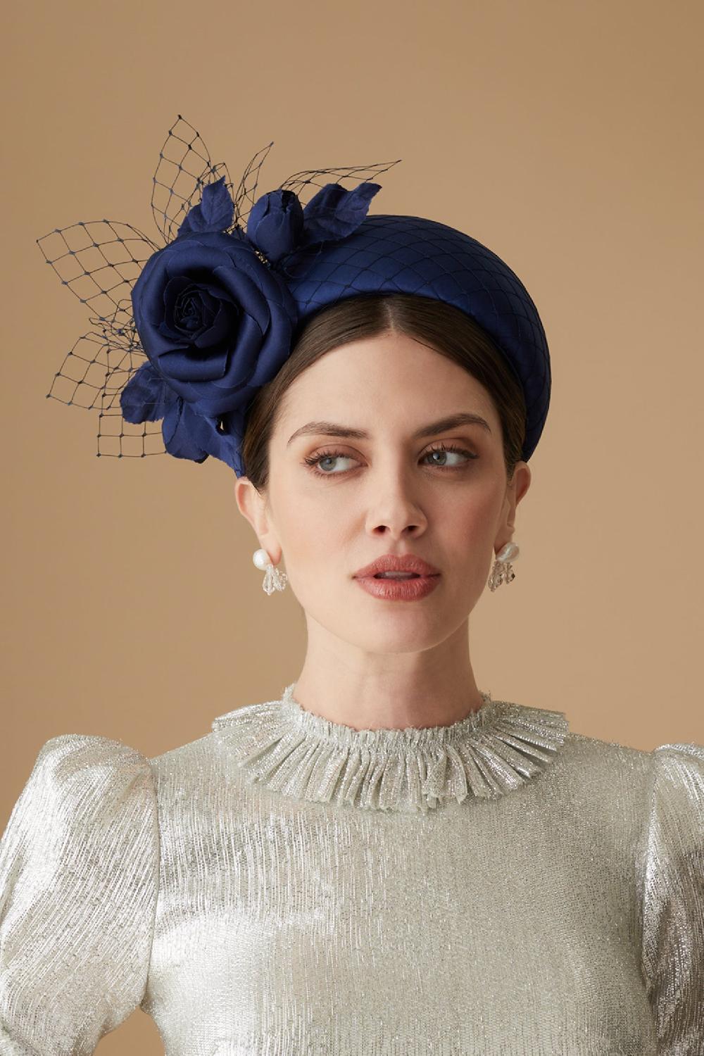 lock & co hatters Ceylon Navy Wide Headband