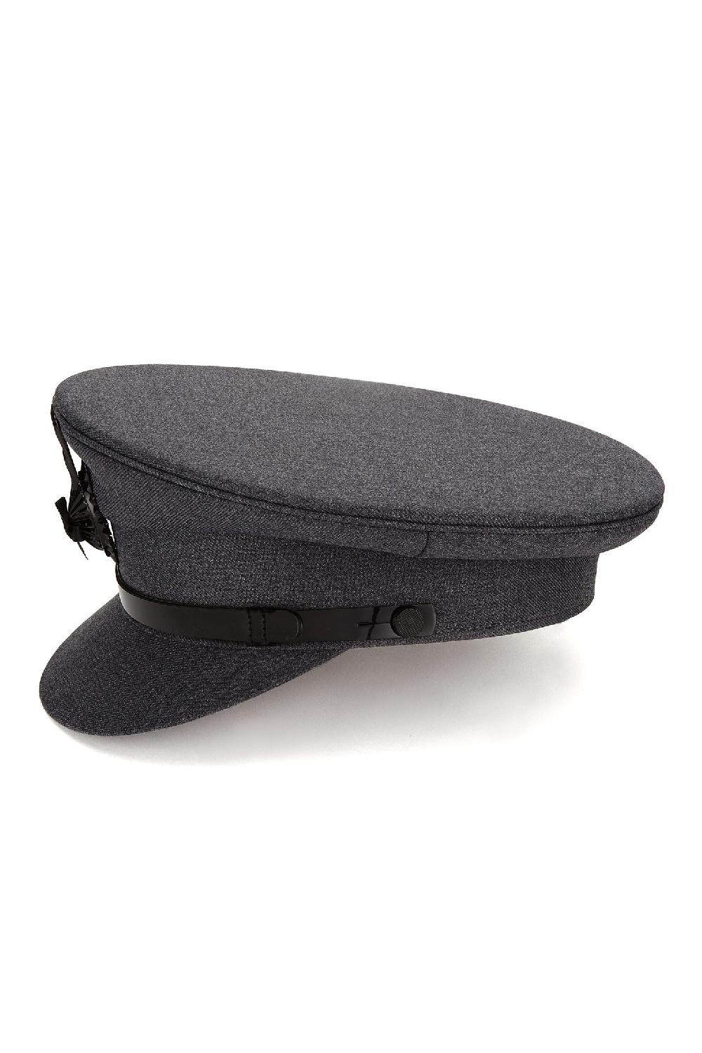 Lock & Co Hatters Chauffeurs Cap In Grey Wool Cloth