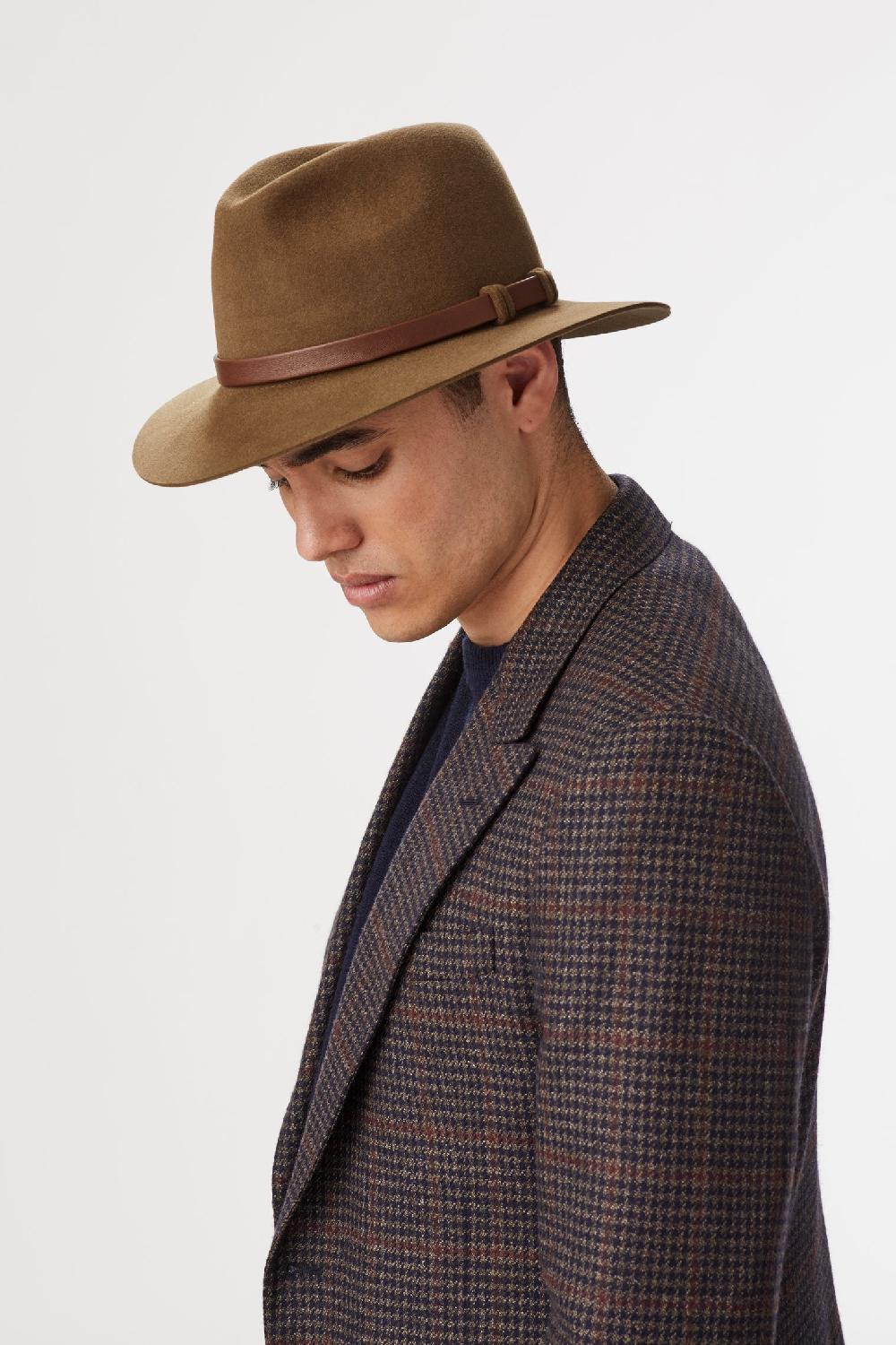 lock & co hatters Chepstow Olive Felt Trilby