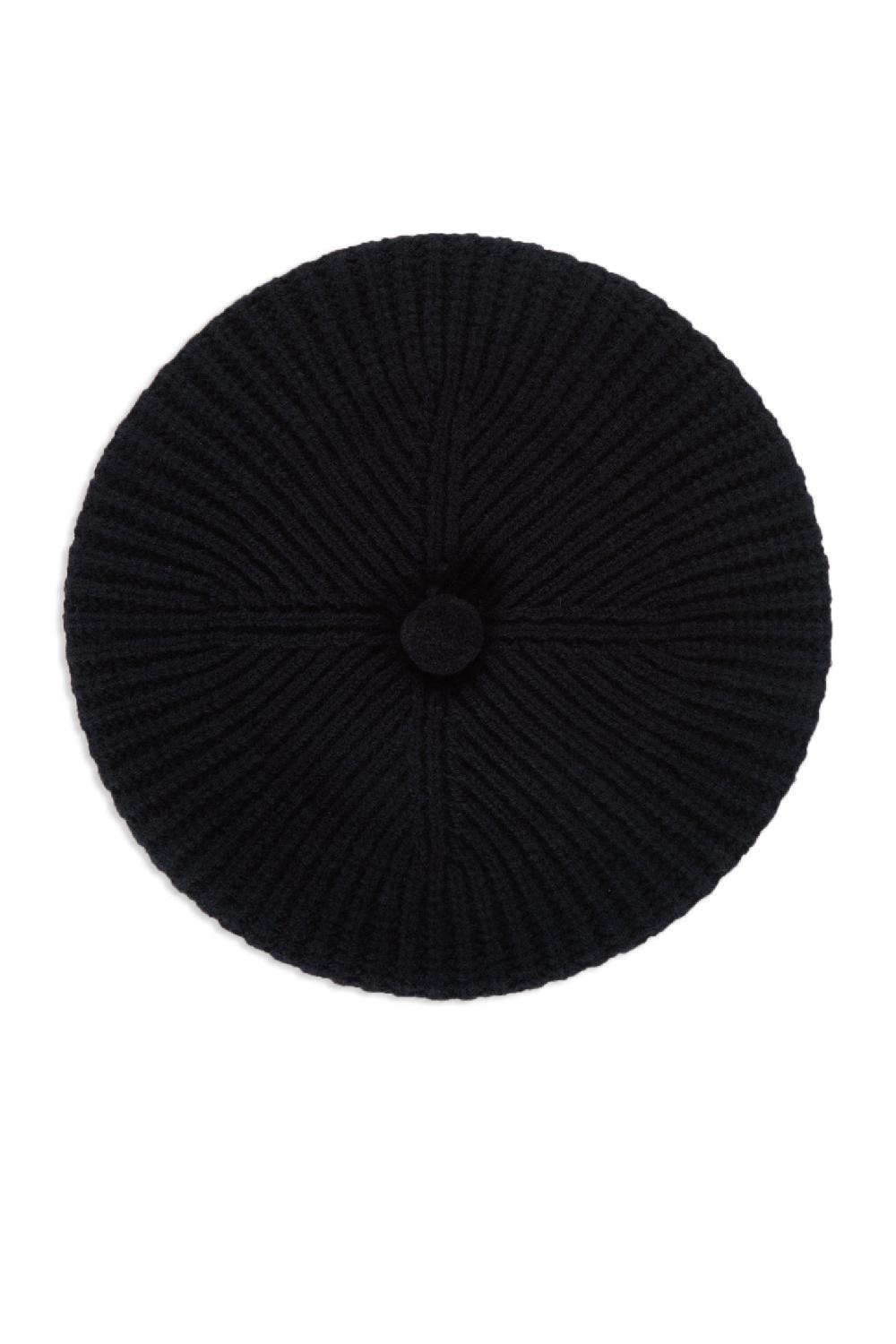 Lock & Co Hatters Chloe Knitted Navy Wool Beret