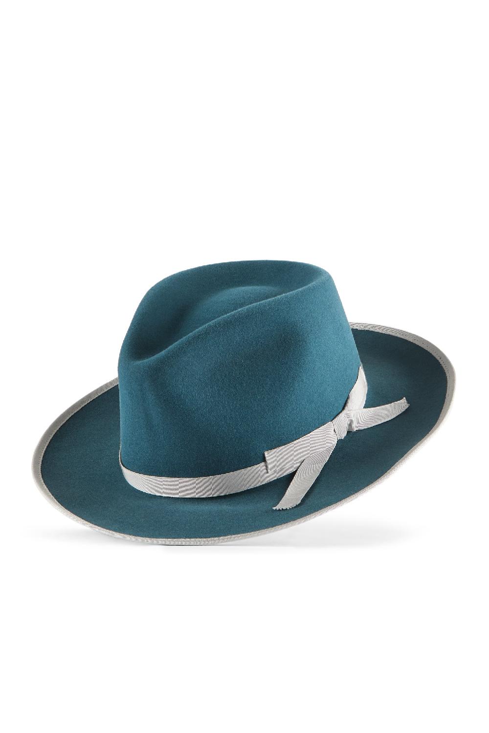 Lock & Co Hatters Craig Blue Felt Fedora