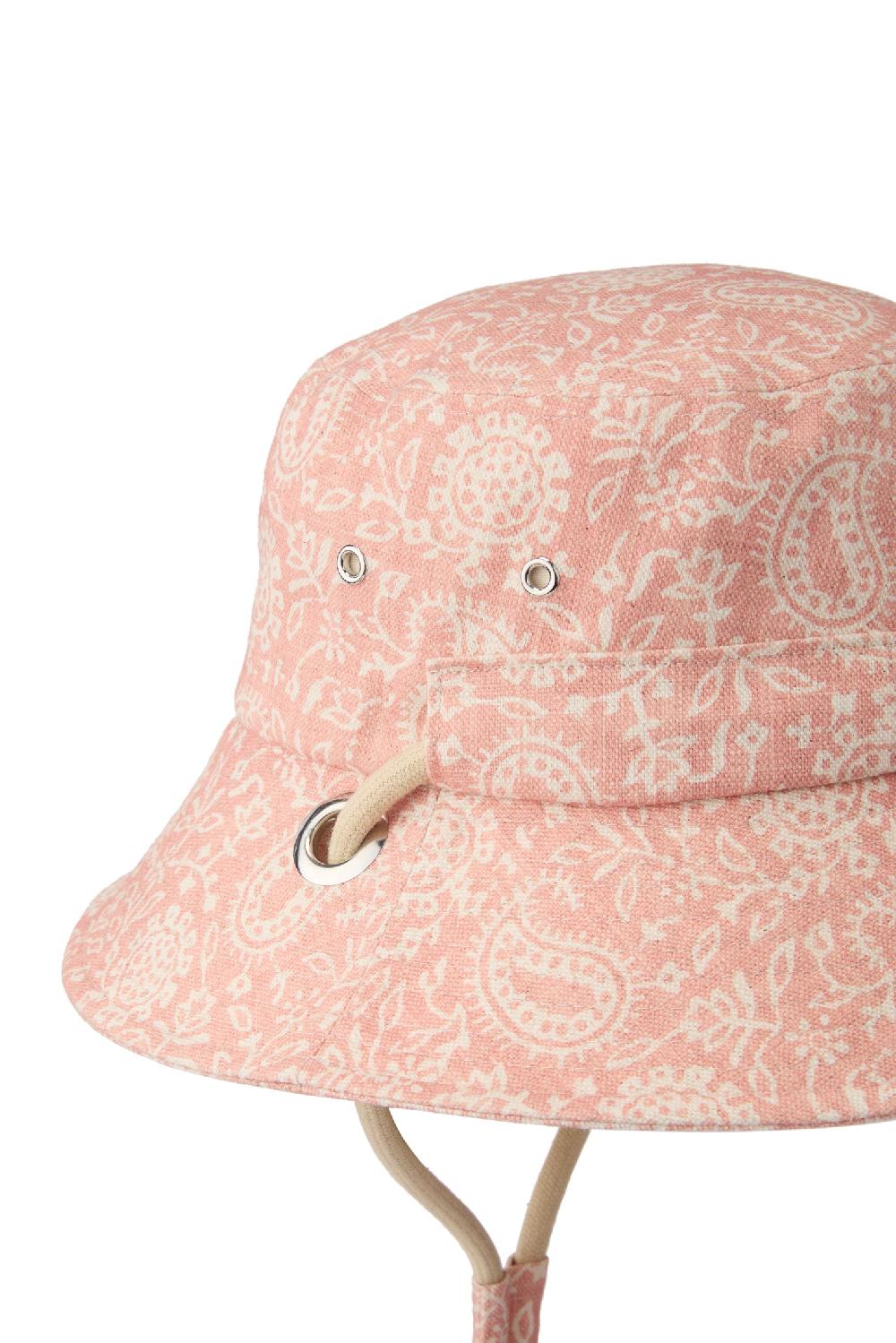 Lock & Co Hatters Daisy Coral Bucket Hat