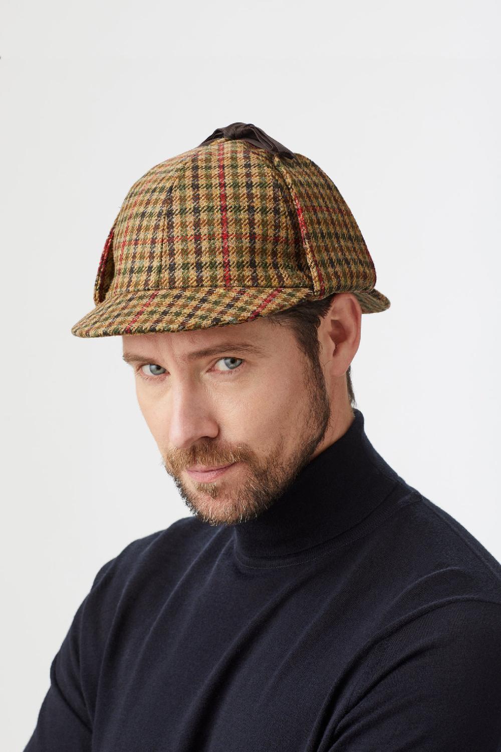 Lock & Co Hatters Deerstalker Wool Tweed Hat