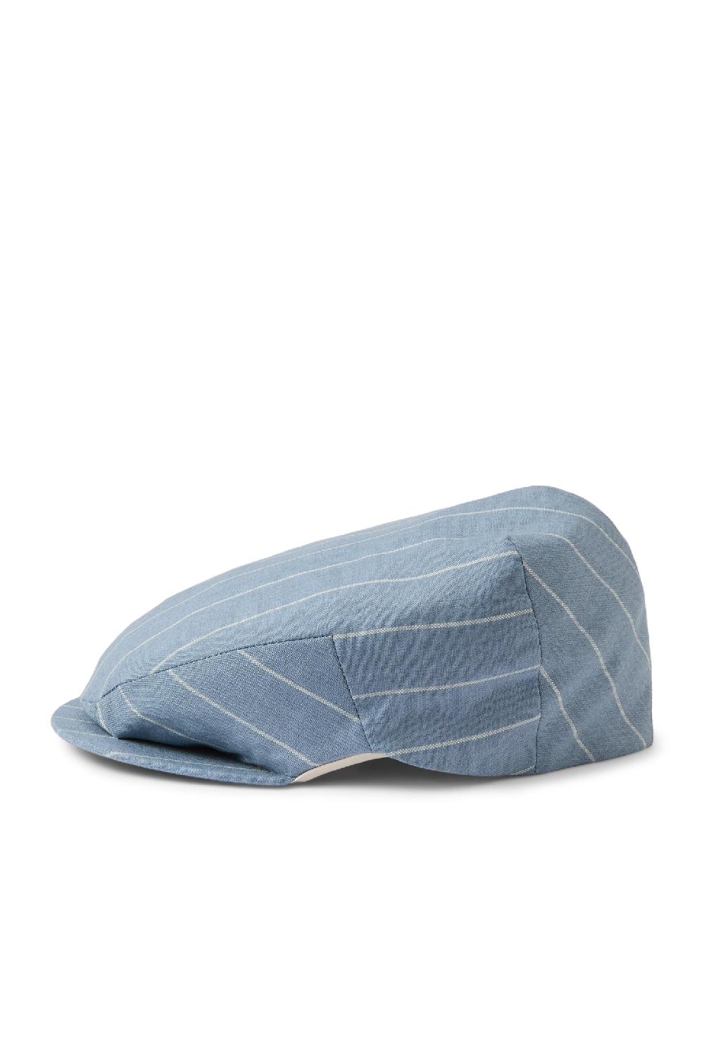 Lock & Co Hatters Drifter Striped Flat Cap
