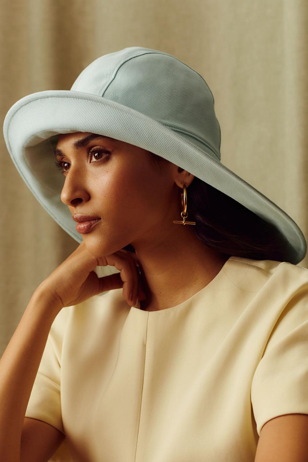 lock & co hatters Elowyn Sou'Wester Cotton Sun Hat