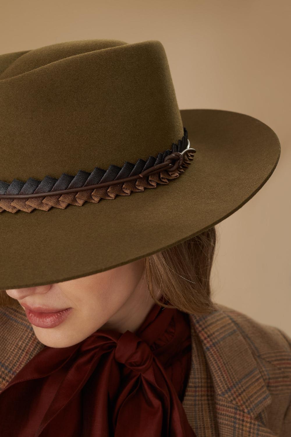 Lock & Co Hatters Ezra Green Felt Fedora Hat