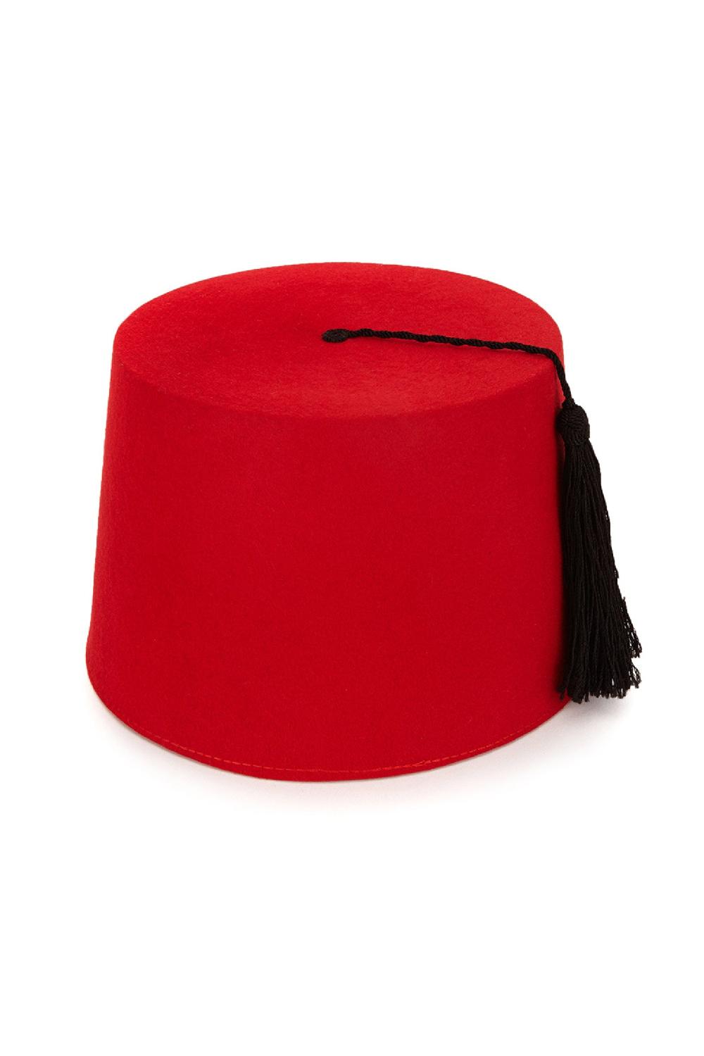 Lock & Co Hatters Fez Hat In A Red Rabbit Fur Felt