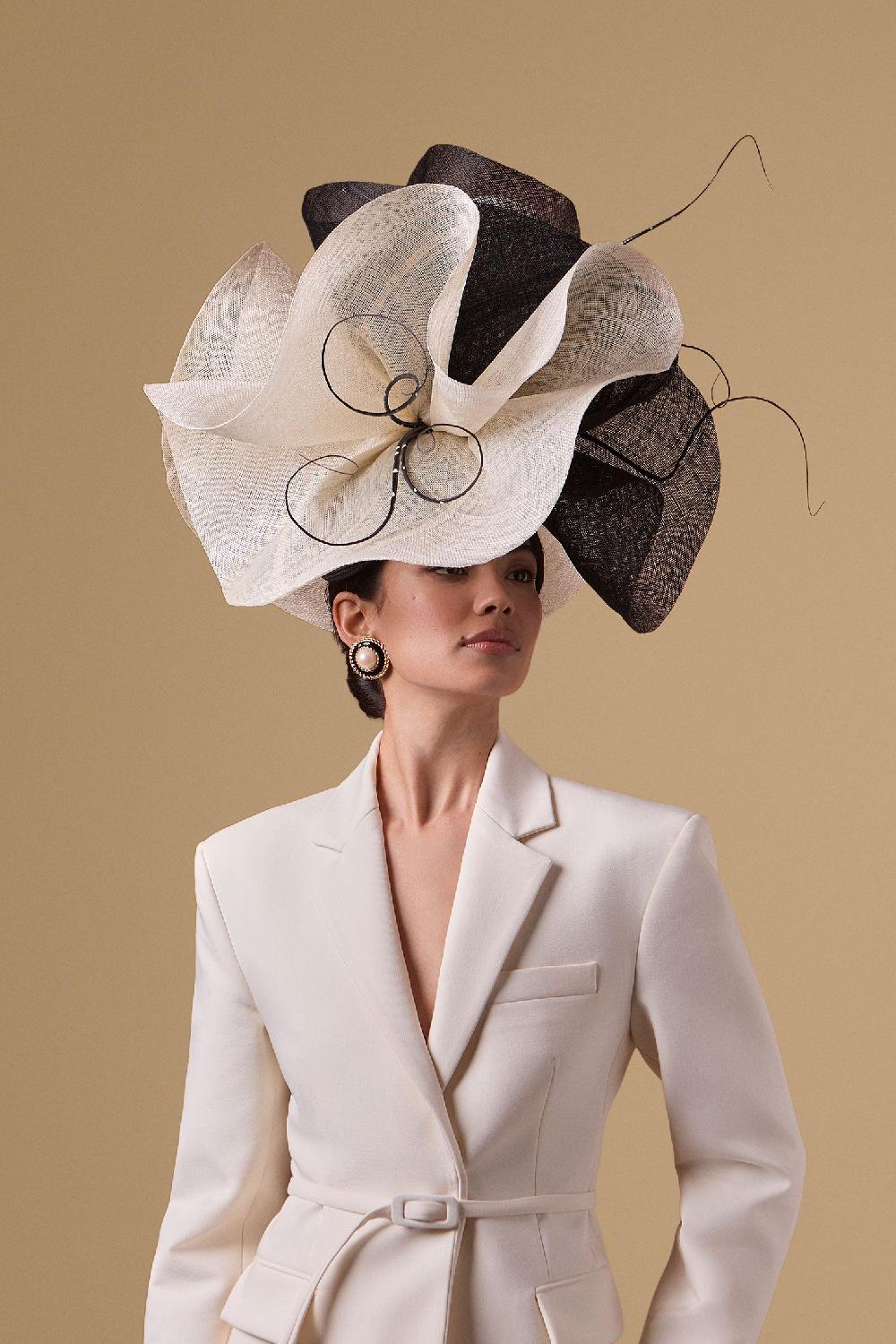 Lock & Co Hatters Gemini Black And White Percher Hat