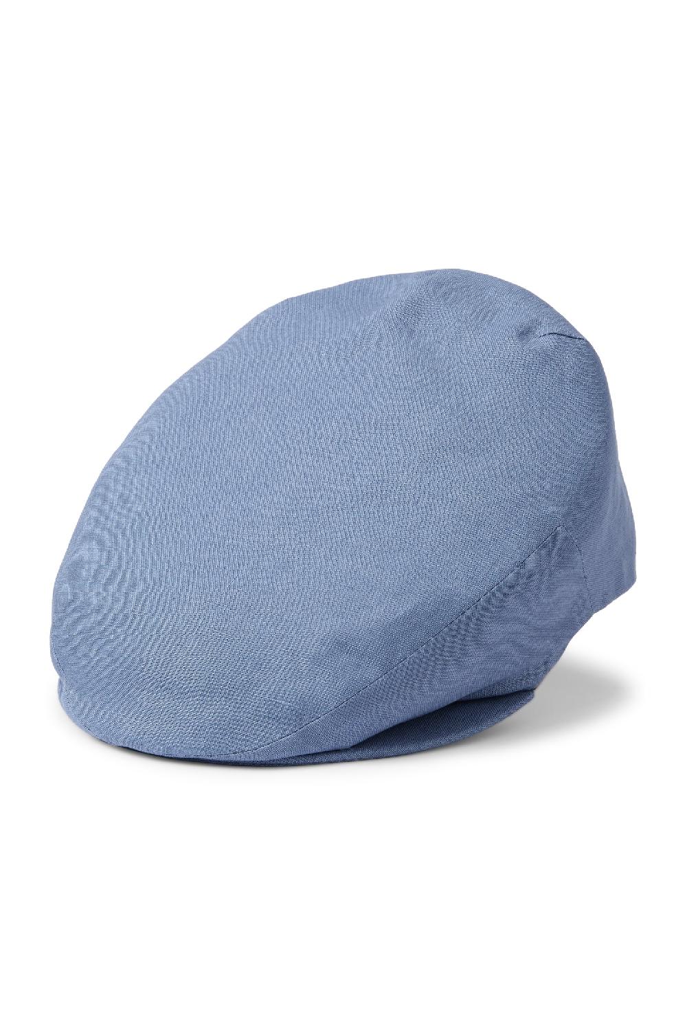 Lock & Co Hatters Gill Blue Flat Cap