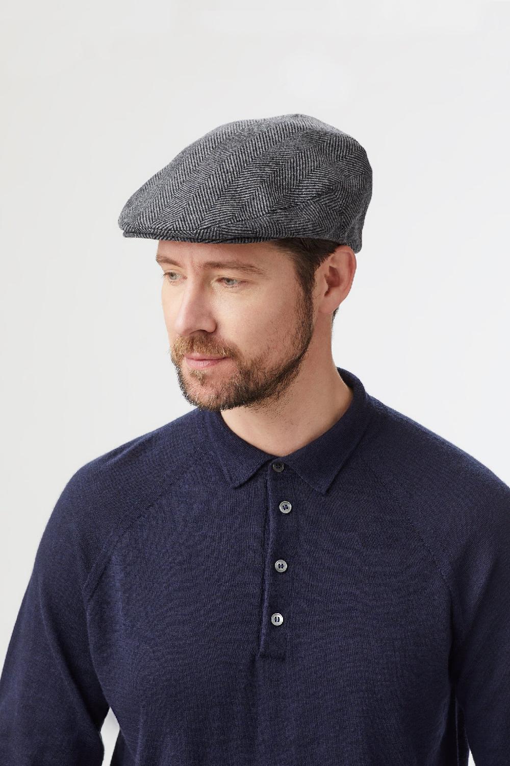 Lock & Co Hatters Gill Wool Tweed Flat Cap