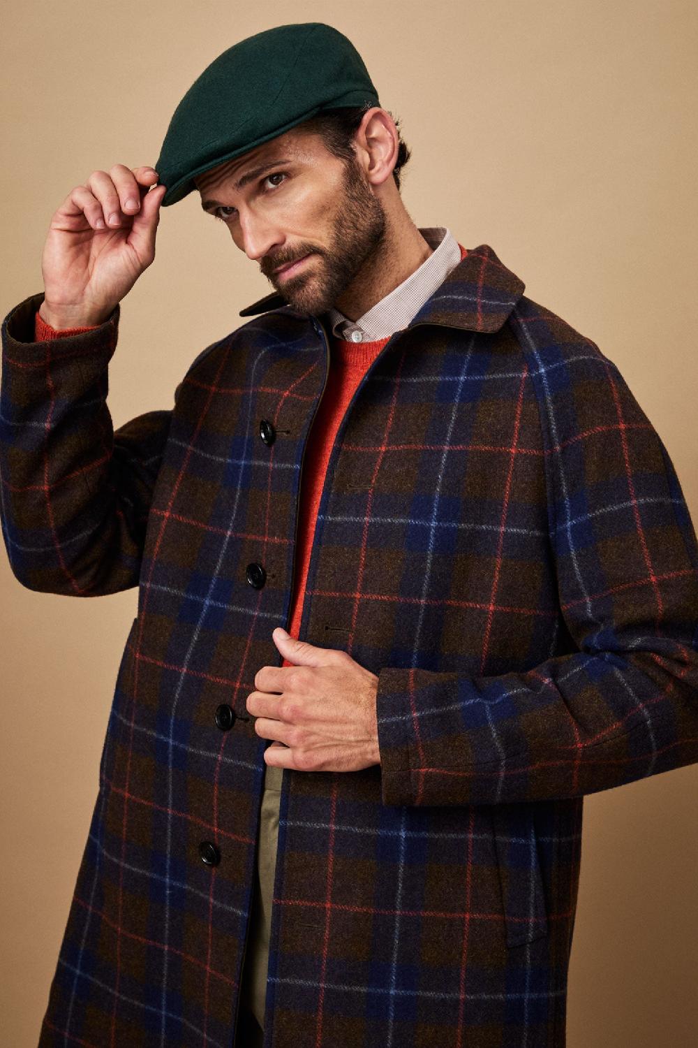 Lock & Co Hatters Grosvenor Green Wool Flat Cap