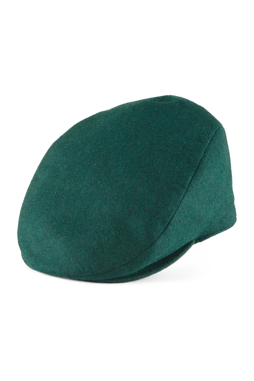 Lock & Co Hatters Grosvenor Green Wool Flat Cap