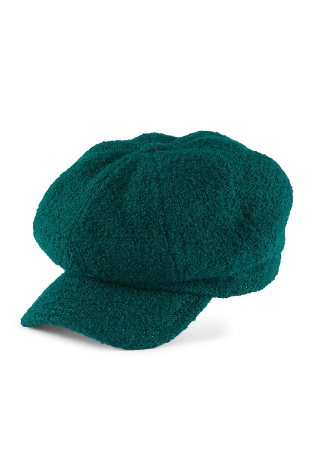 Lock & Co Hatters Harper Green Wool Newsgirl Cap