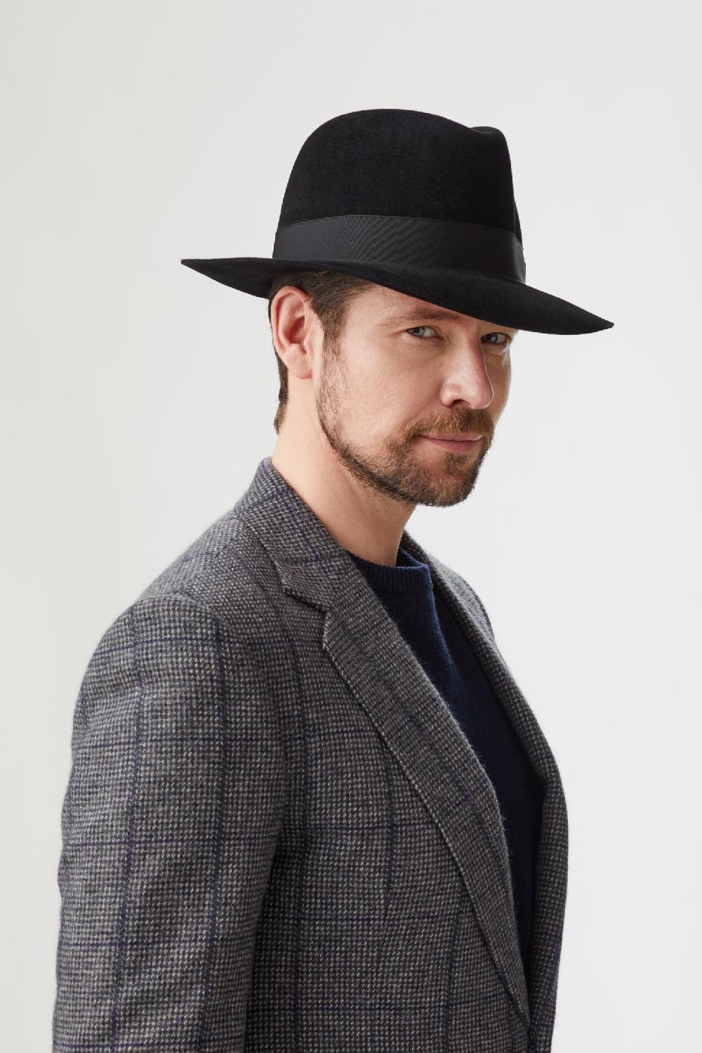 Lock & Co Hatters Haydock Black Felt Fedora