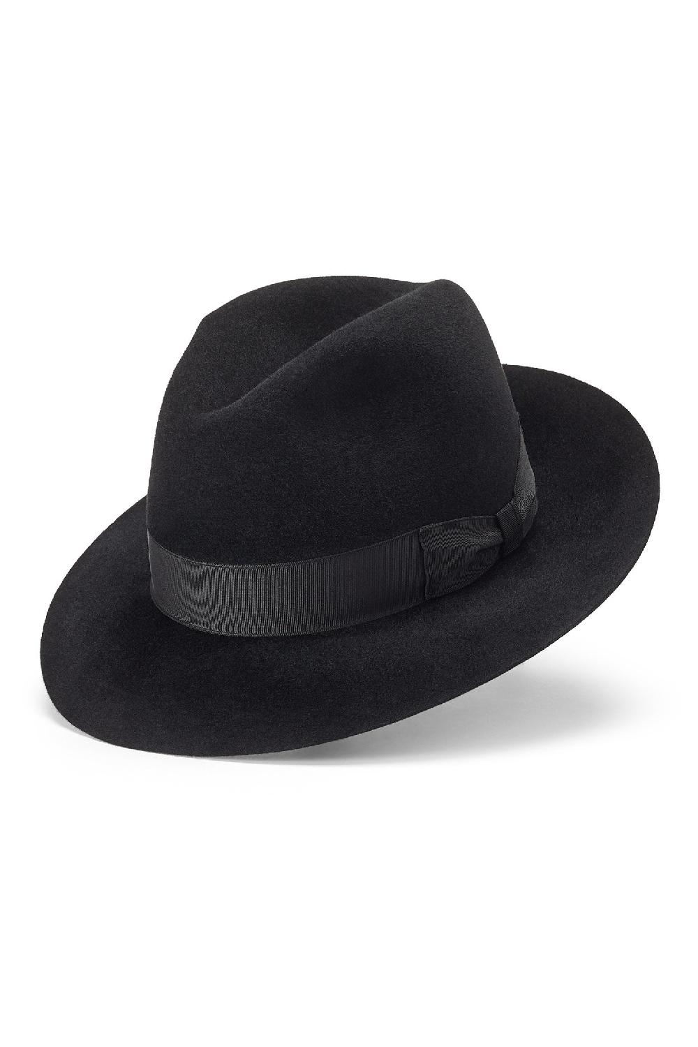 Lock & Co Hatters Haydock Black Felt Fedora
