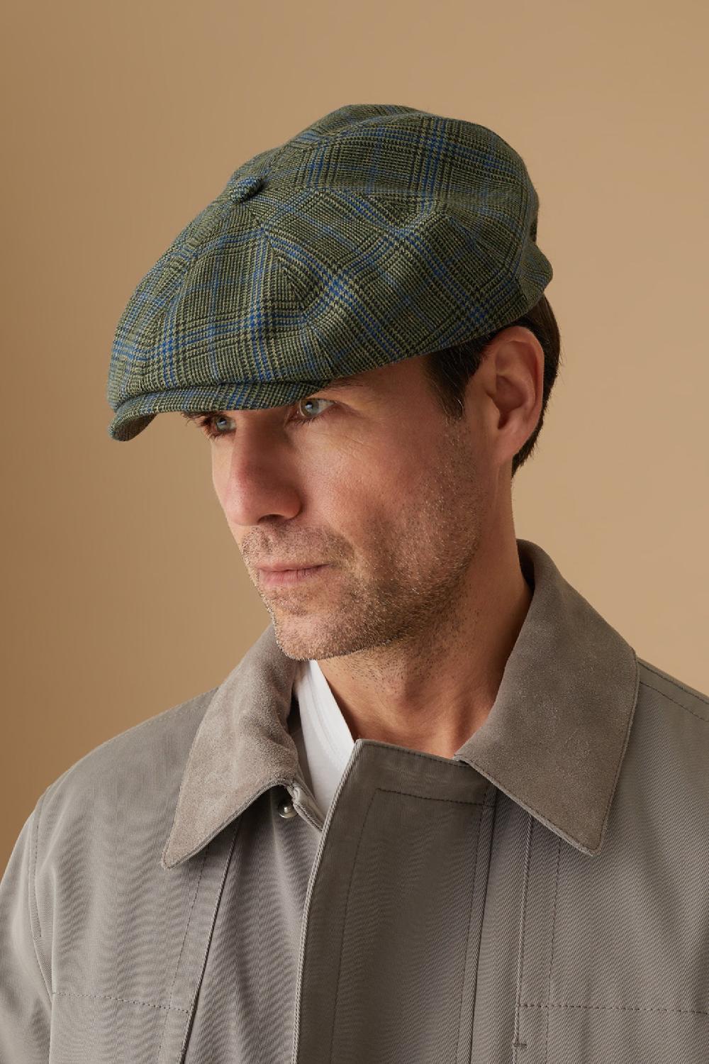lock & co hatters Highgrove Green Wool Bakerboy Cap