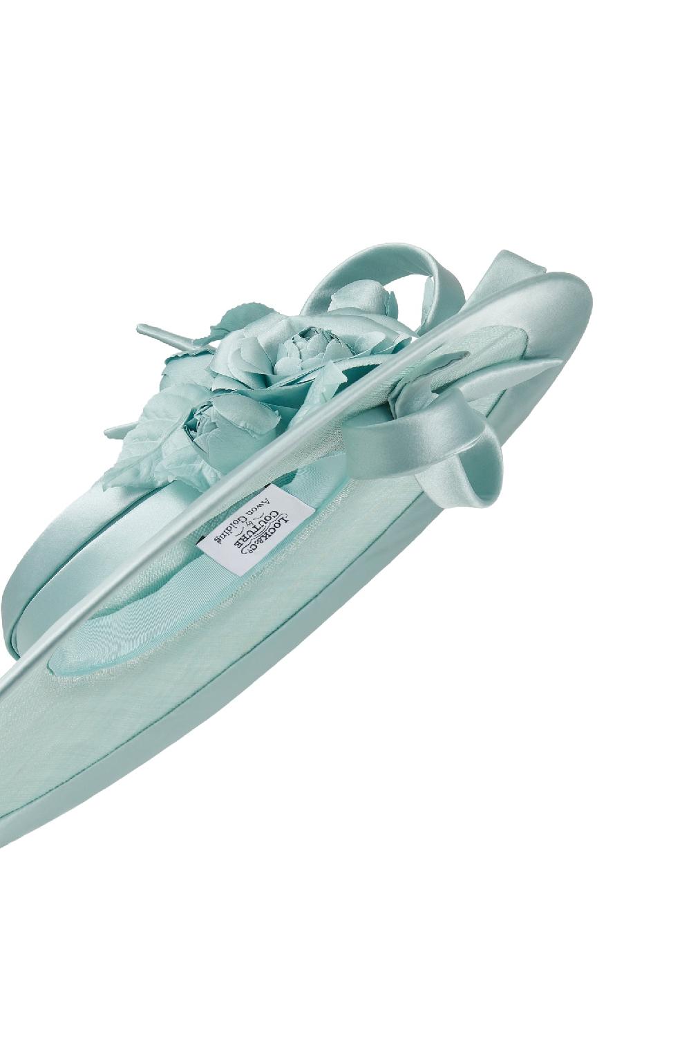 Lock & Co Hatters Jasmine Duck Egg Sinamay Slice Hat