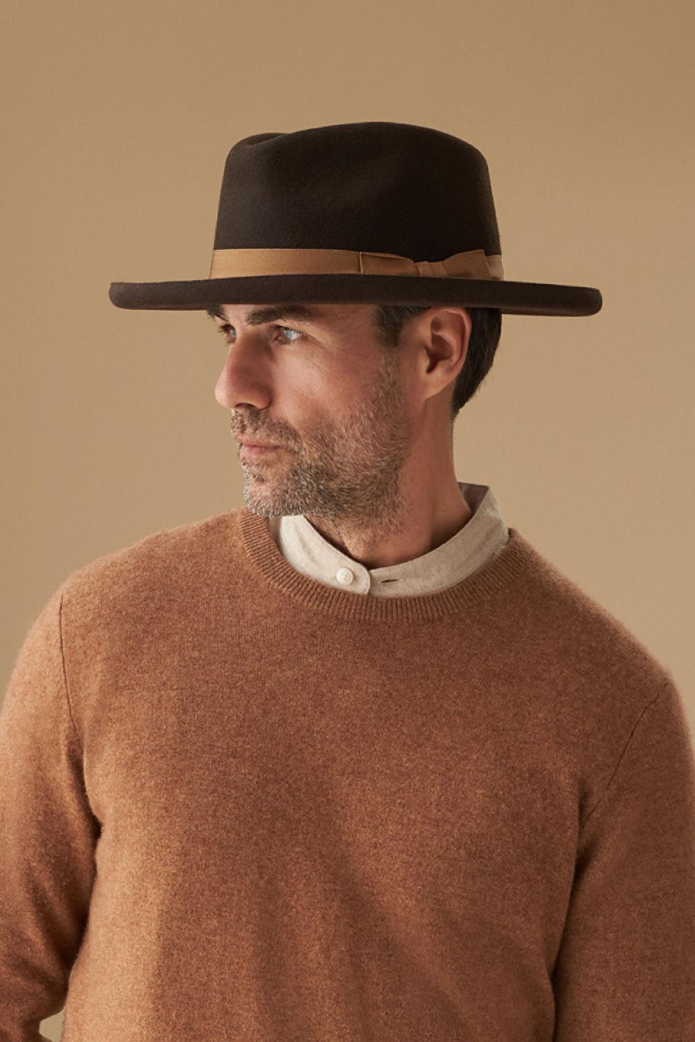 lock & co hatters Jojo Brown Wool Fedora Hat