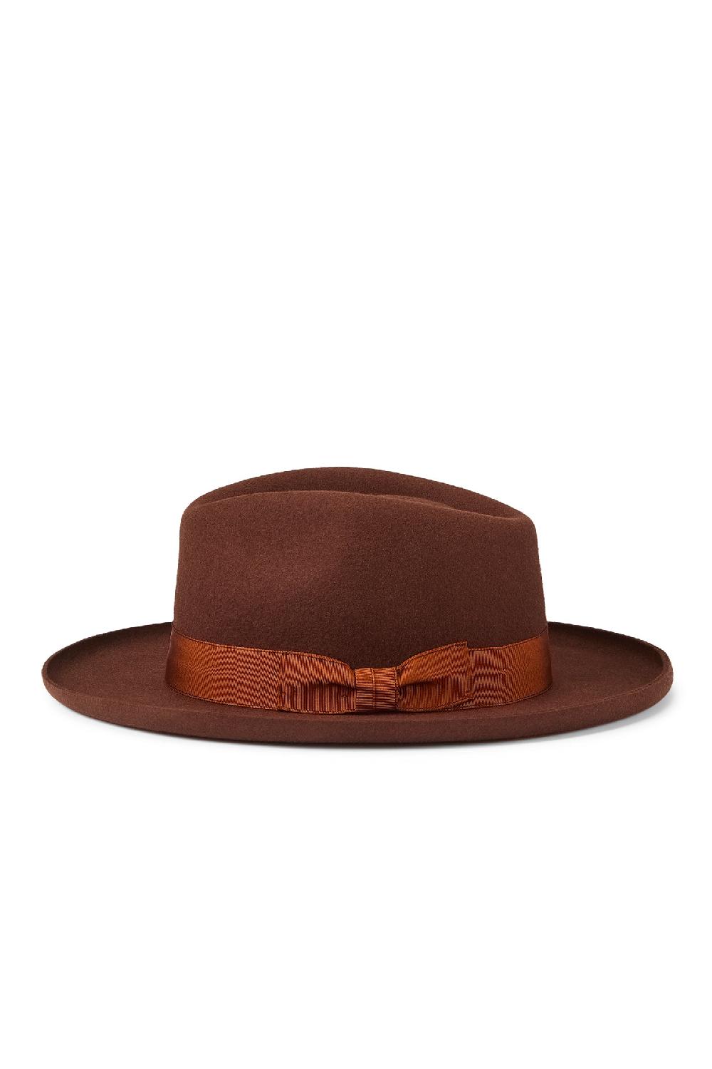 Lock & Co Hatters Jojo Rust Wool Fedora Hat