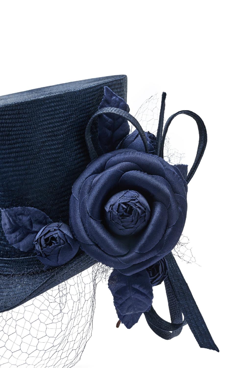 Lock & Co Hatters Leo Navy Top Hat