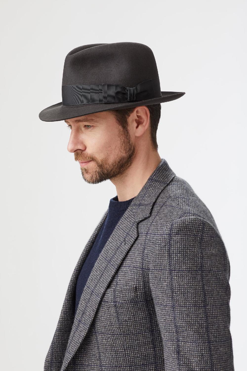 lock & co hatters Madison Grey Felt Trilby