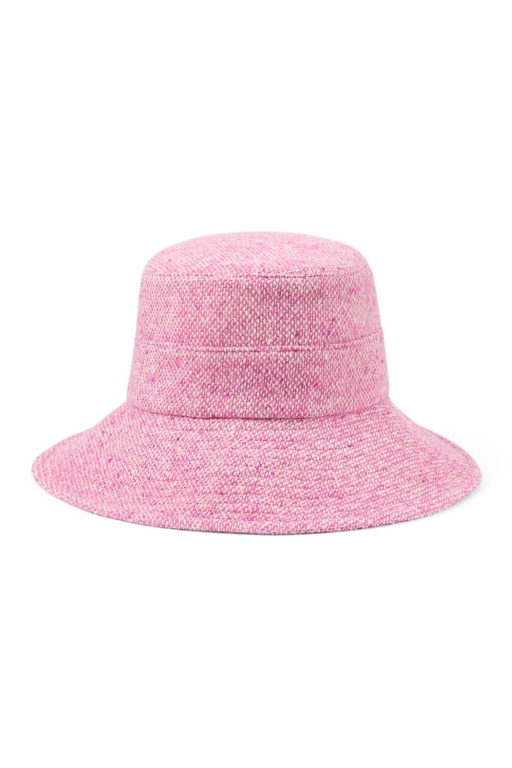 Lock & Co Hatters Margot Pink Wool Tweed Hat