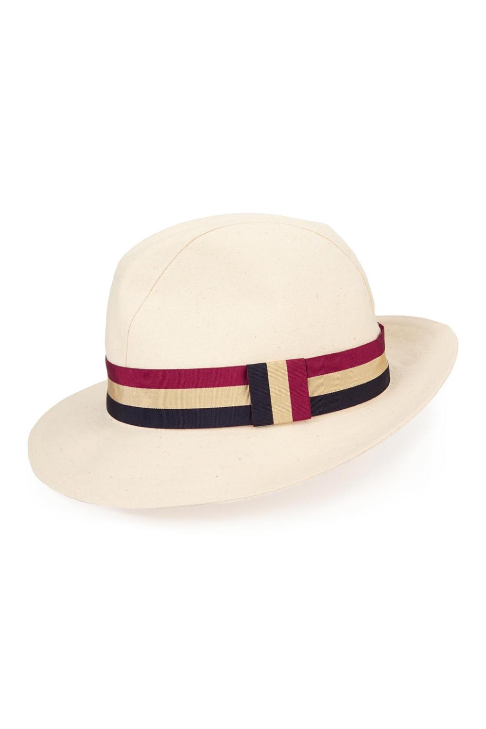 Lock & Co Hatters Monaco Natural Calico Trilby Hat