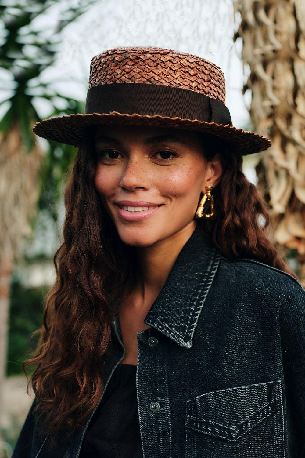 Lock & Co Hatters Monty Unisex Brown Straw Boater