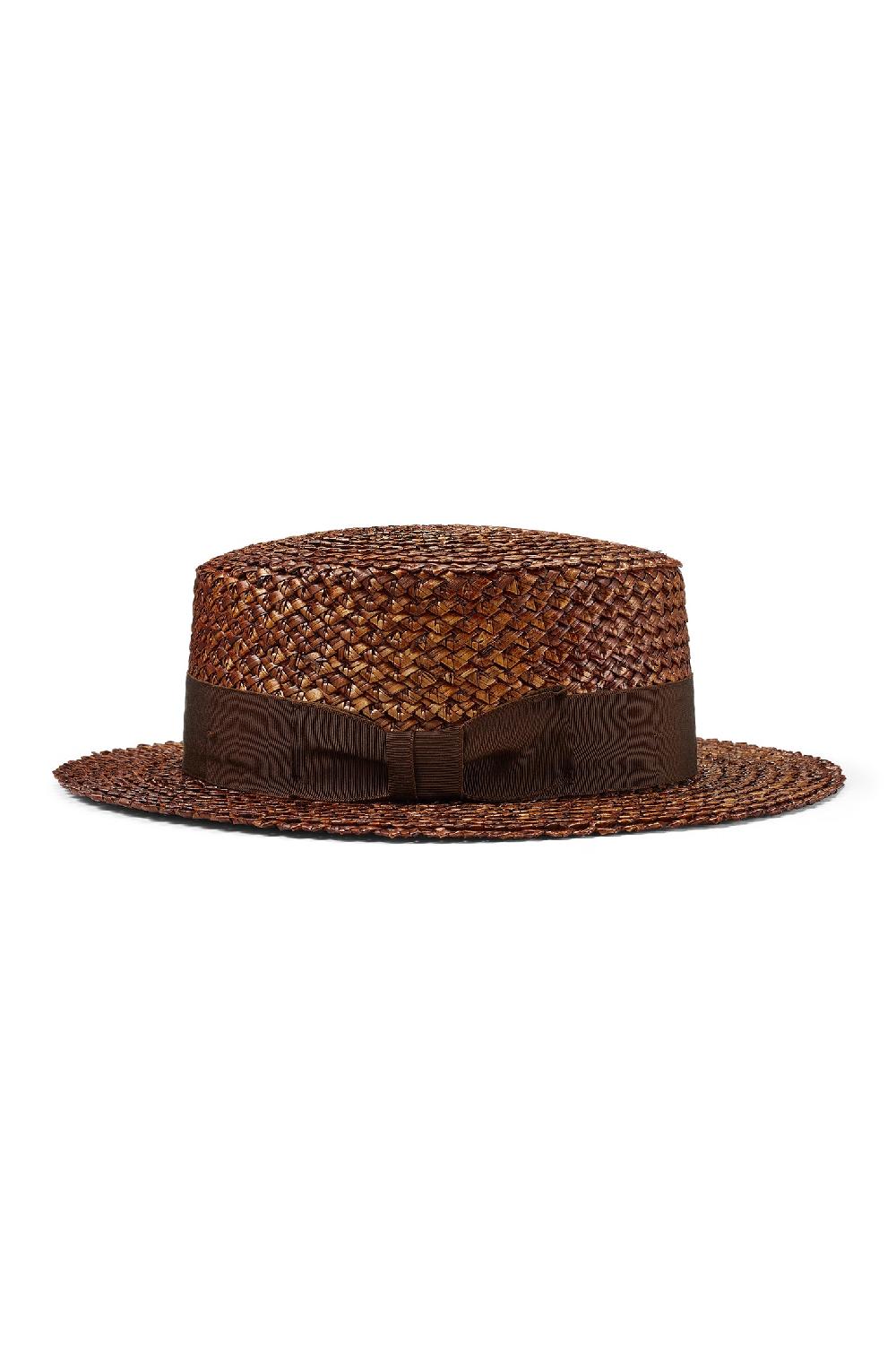 Lock & Co Hatters Monty Unisex Brown Straw Boater