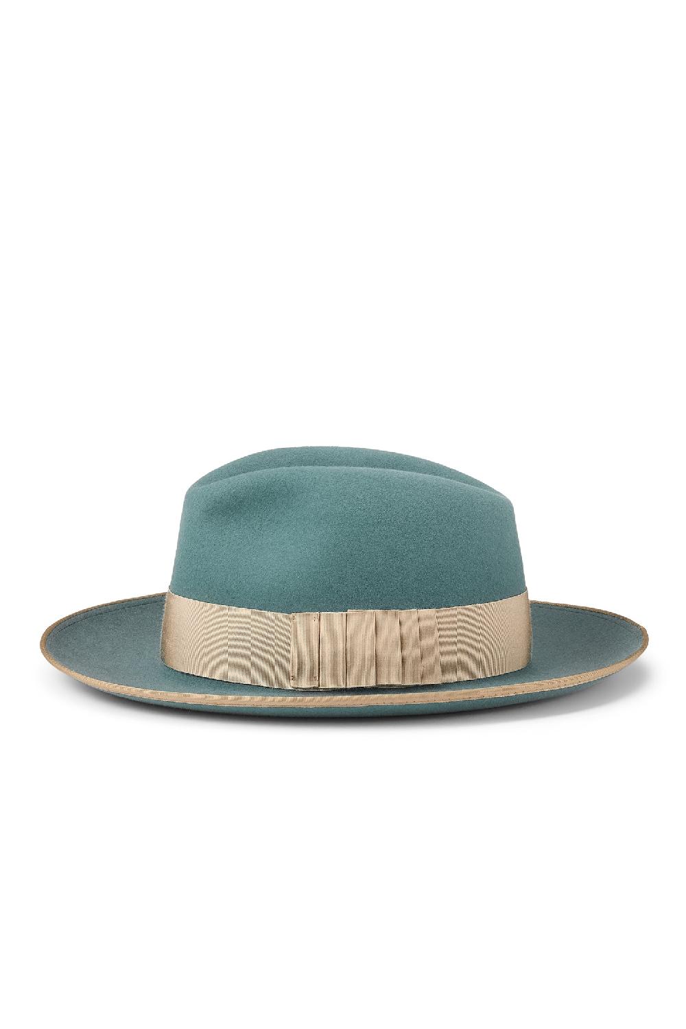 Lock & Co Hatters Moritz Green Felt Fedora Hat