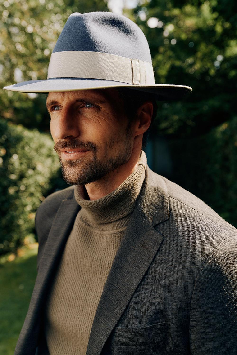 lock & co hatters Moritz Green Felt Fedora Hat