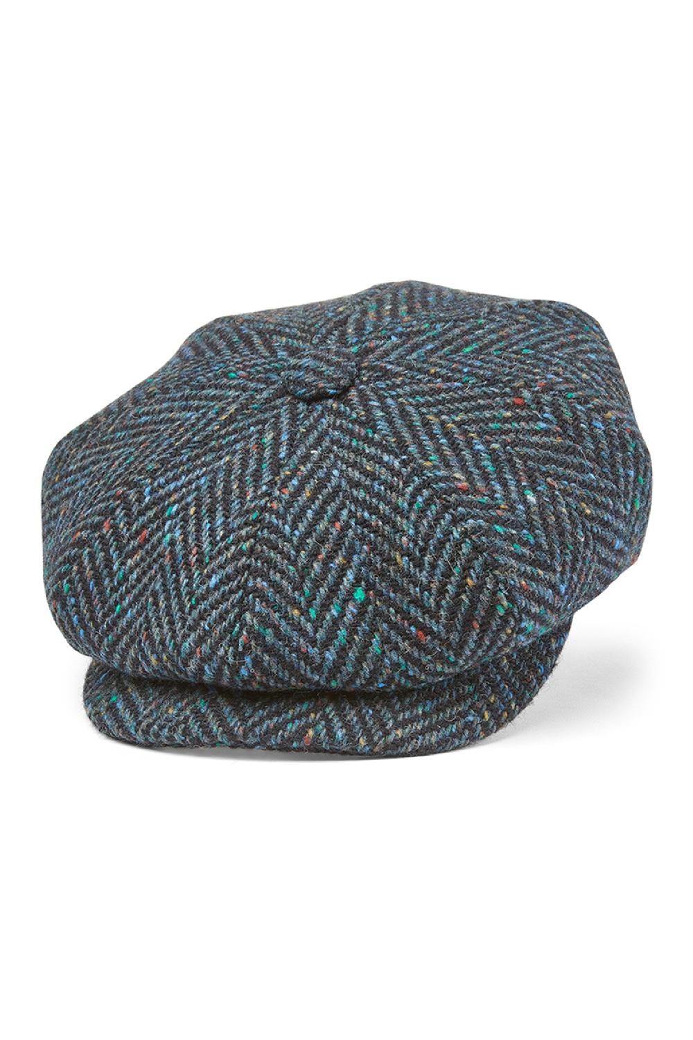 Lock & Co Hatters Muirfield Wool Tweed Bakerboy Cap
