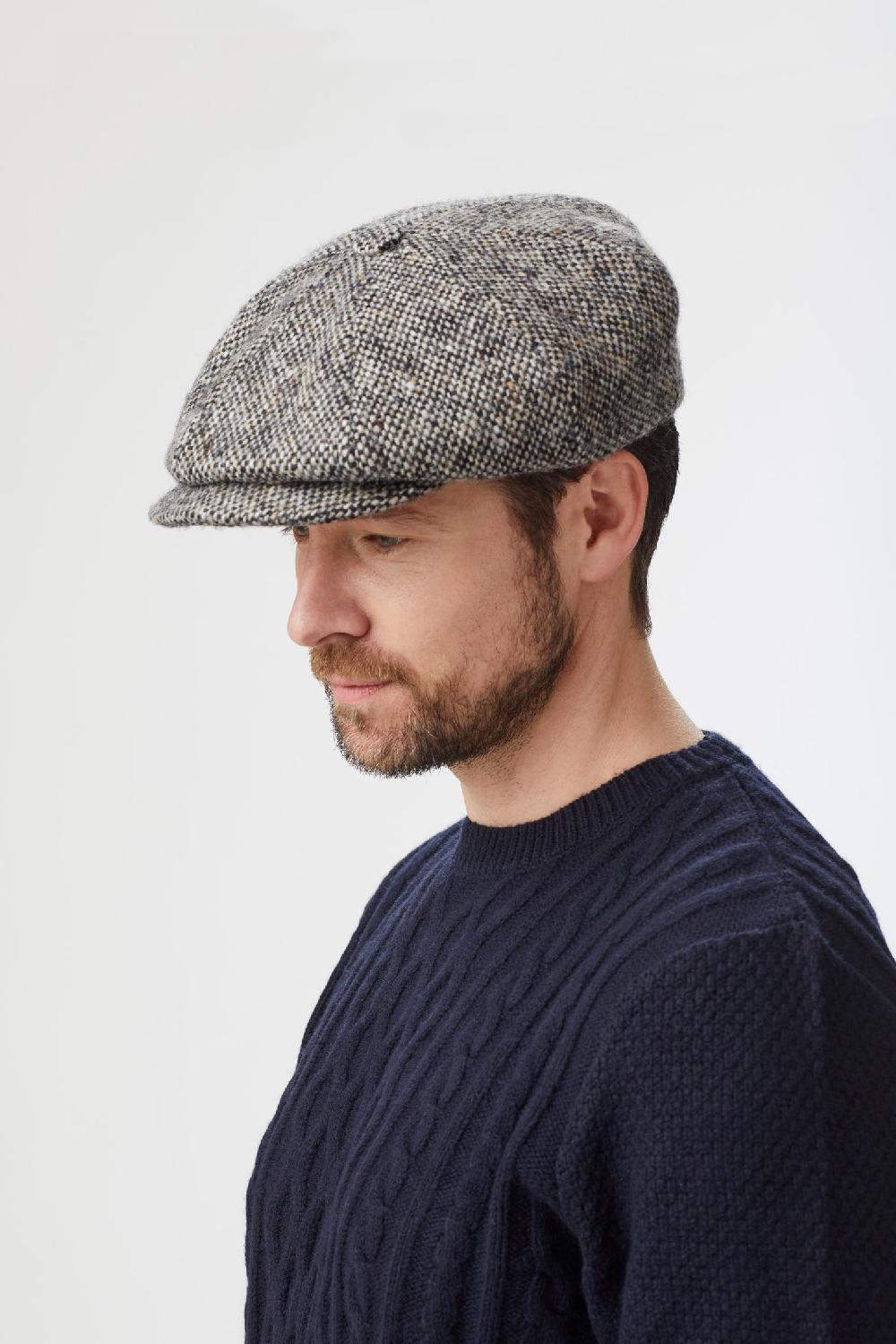 lock & co hatters Muirfield Wool Tweed Bakerboy Cap