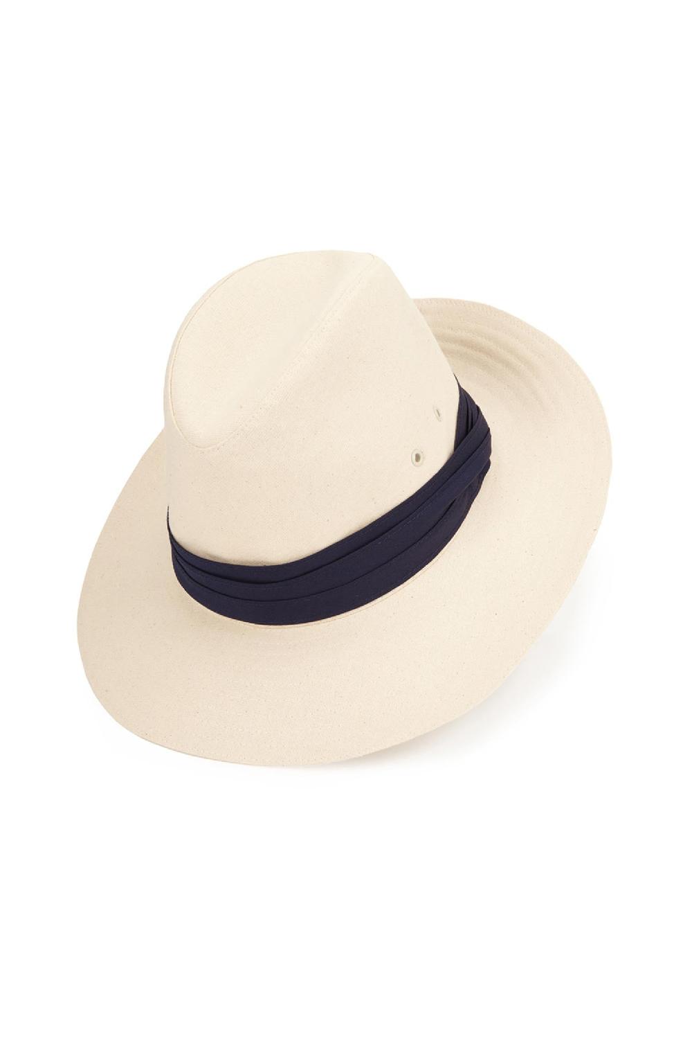 Lock & Co Hatters Namibia Wide Brim Calico Fedora