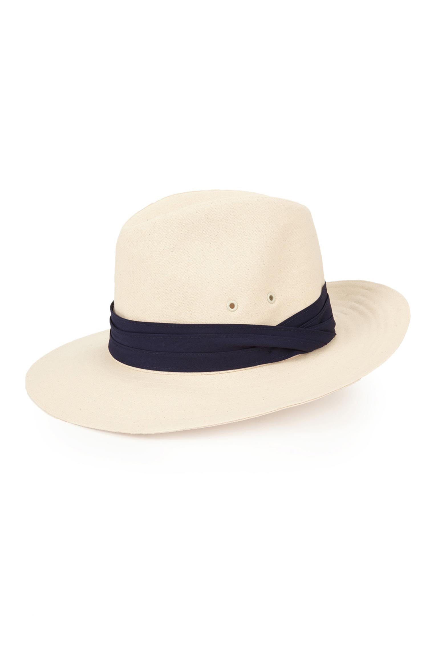 Lock & Co Hatters Namibia Wide Brim Calico Fedora