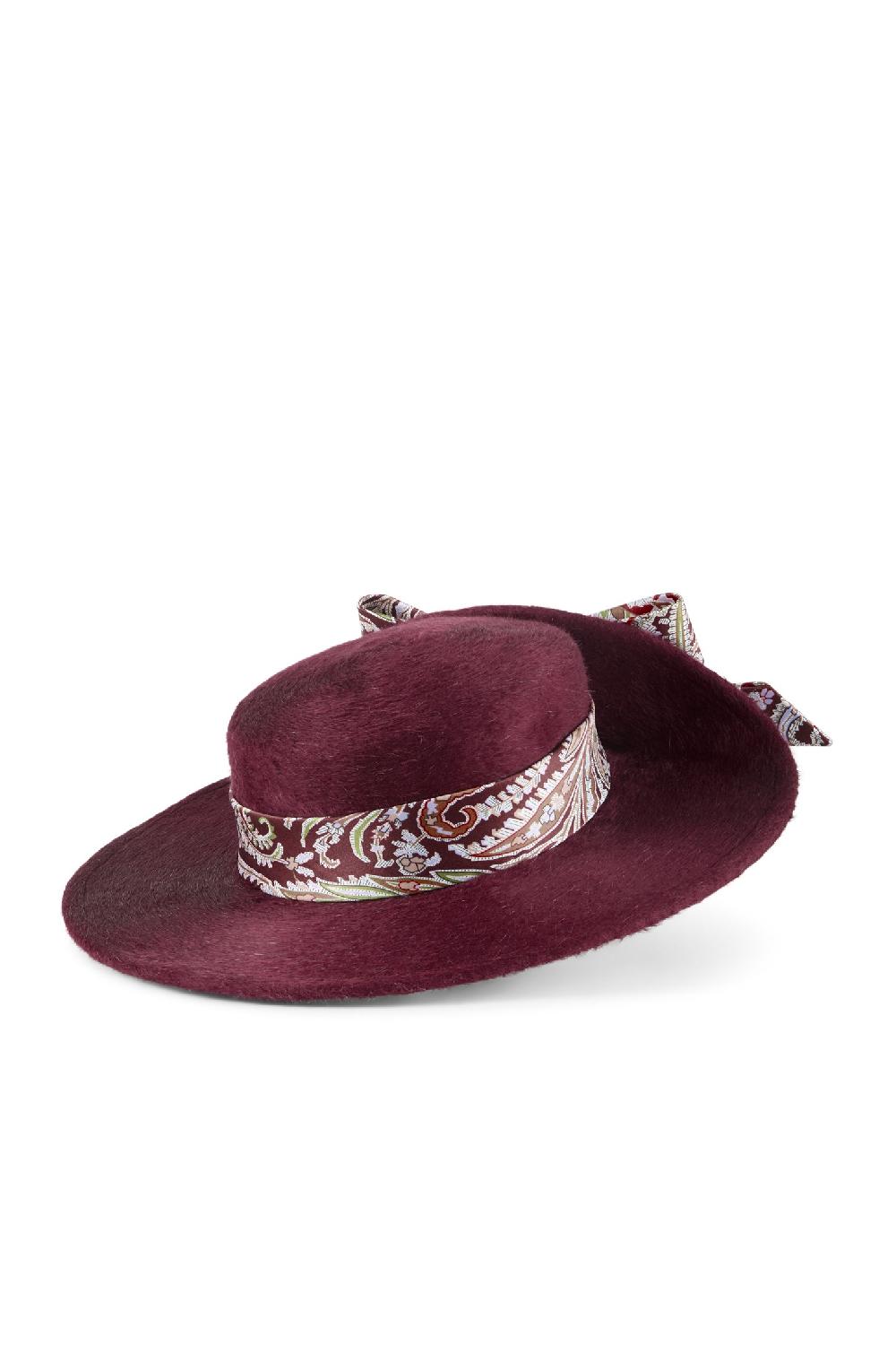Lock & Co Hatters Napoli Burgundy Felt Boater