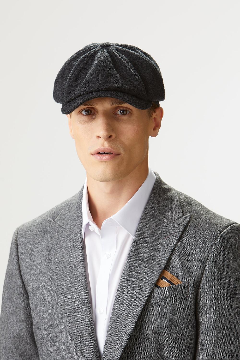 lock & co hatters Newsboy Cap In Escorial Wool
